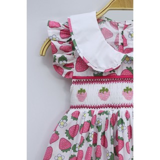 ĐẦM SMOCK DÂU HỒNG