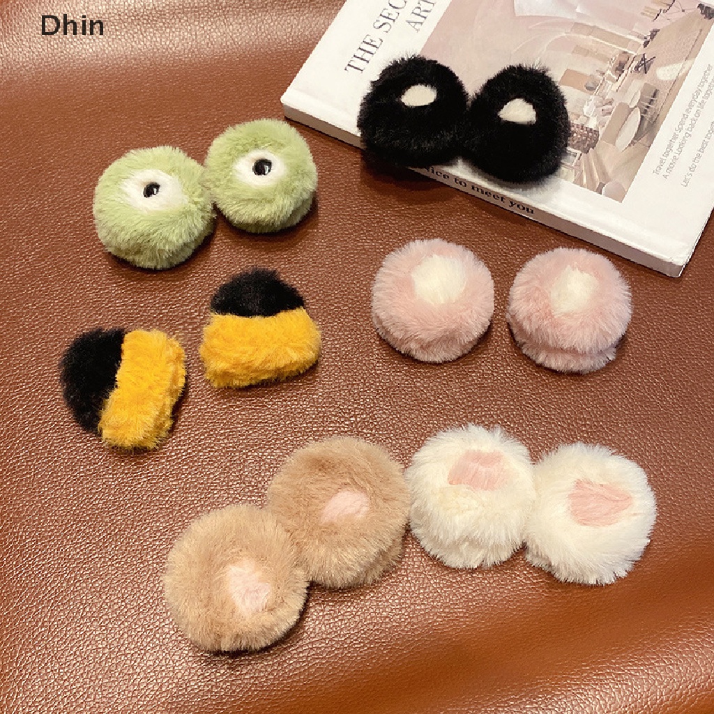 1 Kẹp Tóc Hình Tai Mèo Bằng Lông Nhung Mềm Mại Dễ Thương Xinh Xắn Cho Bé Gái