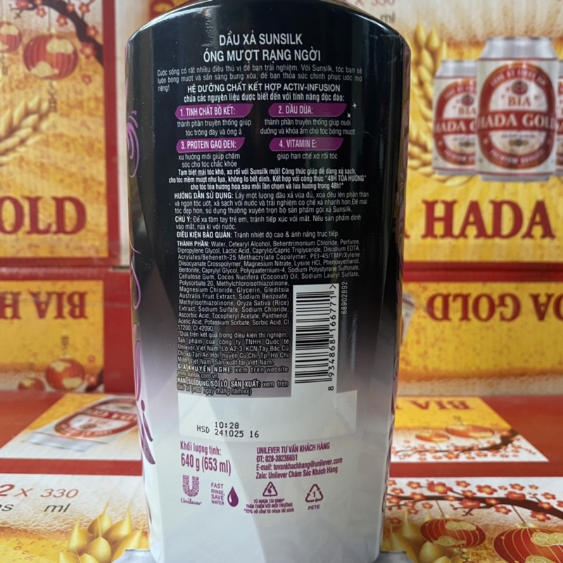 Dầu Gội sunsilk 900g Và Xả sunsilk 640g