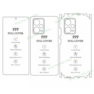 Dán ppf full viền redmi note 12 pro - note 12 pro plus - poco x5 pro - tặng dán camera