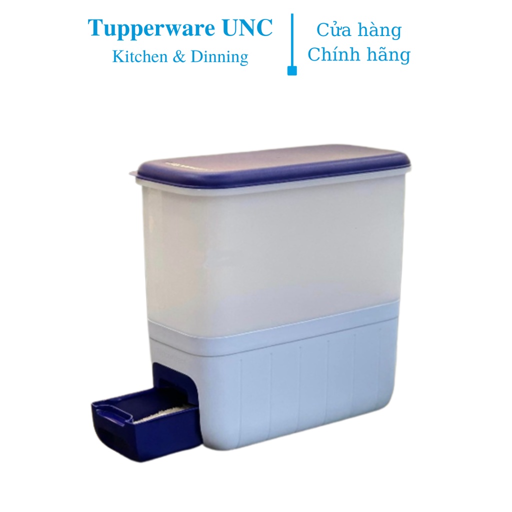 Thùng gạo Tupperware Rice Smart Tokyo Blue 10kg