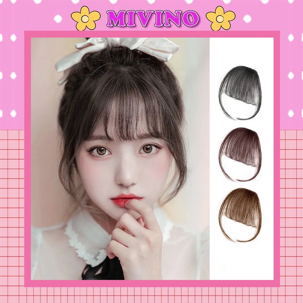 Tóc mái giả Mivino mái giả 3D phong cách Hàn Quốc nhiều màu dễ thương CM04