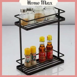 Kệ gia vị nhà bếp 2 tầng Inox No 1103, kệ đựng đồ nhà bếp đa năng