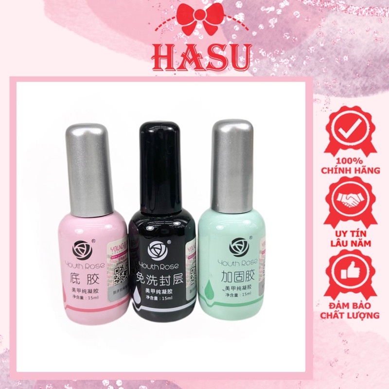 Bộ ba hoa hồng ( BASE - TOP - CỨNG MÓNG ) hàng công ty loại 1