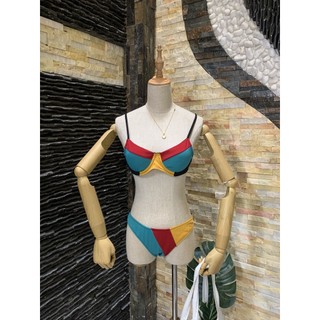 Bikini chất gân phối màu dễ thương
