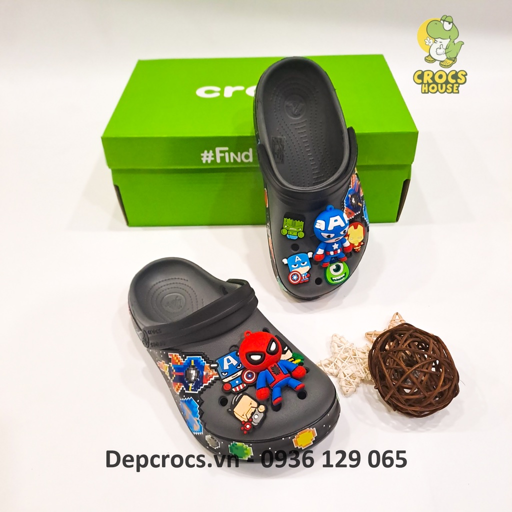 Dép sục cross tên lửa 3D bé trai cao cấp, dép cross trẻ em - Nhà Cá Sấu