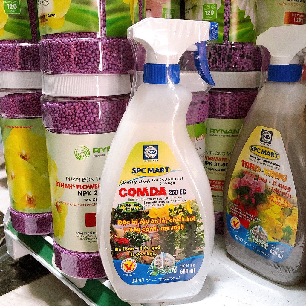 Chế phẩm trừ sâu pha sẵn tiện dụng COMDA 250 EC - Bình xịt 650ml