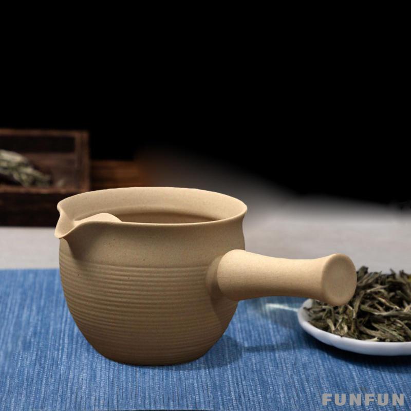 Ấm Trà Bằng Sứ Có Tay Cầm Dung Tích 370ml Phong Cách Trung Hoa Truyền Thống
