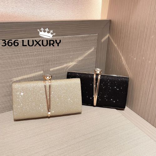 Túi clutch nữ kim sa cầm tay sang trọng đi dự tiệc cưới lấp lánh ,Ví bóp tiểu thư cao cấp đính kim tuyến thời trang đẹp
