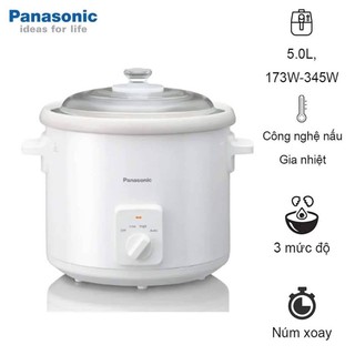 Nồi nấu cháo chậm, hầm chậm panasonic nf-n51awra 5 lít
