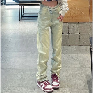(Order+ảnh thật)Quần jeans ống đứng form dáng unisex cạp cao basic