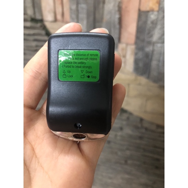 Điều Khiển Cửa Cuốn Tần số 350 mHz, mẫu học lệnh inox