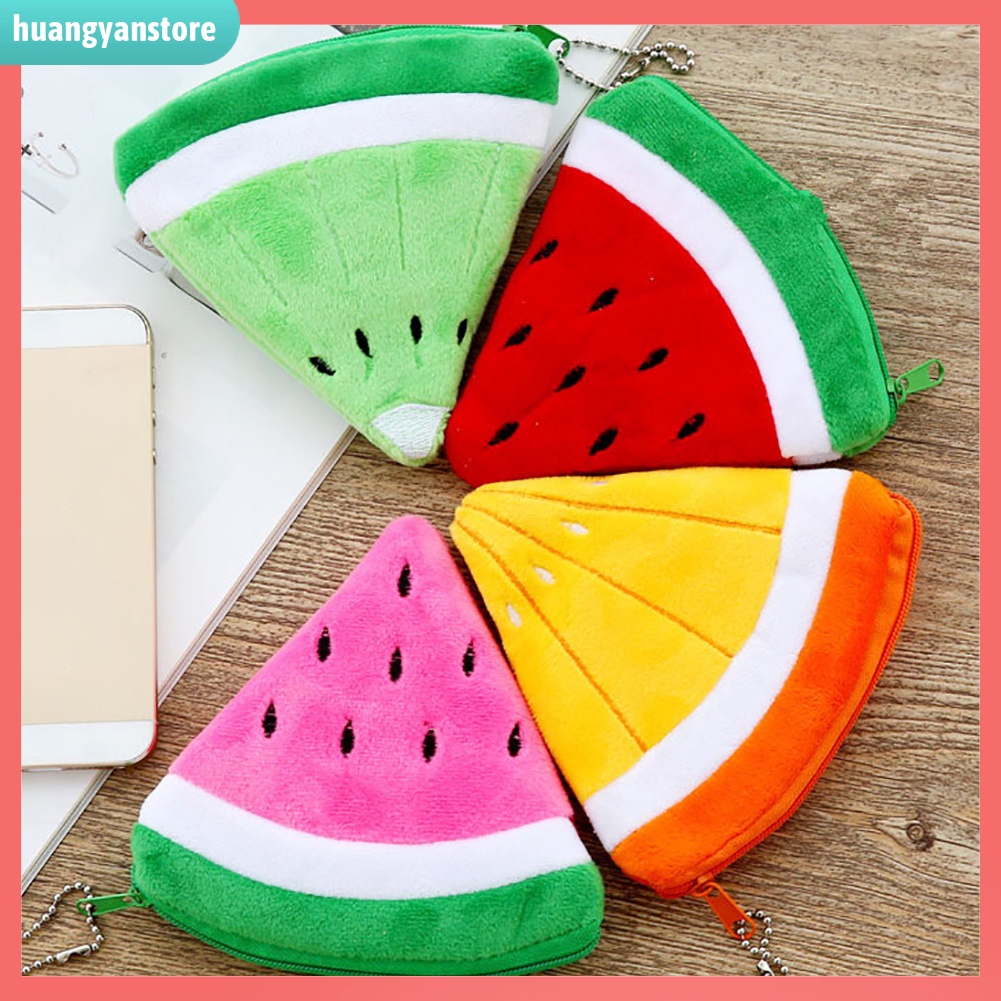 Móc Khóa Quả Cam / Dưa Hấu Nhồi Bông Đáng Yêu