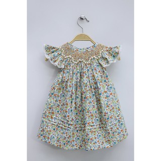 Đầm smock hoa nhí