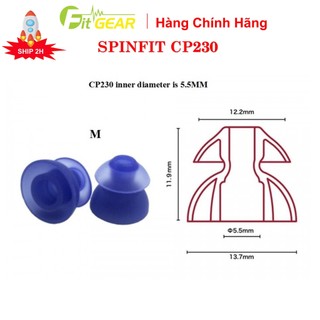 Nút tai nghe spinfit cp230 twin blade