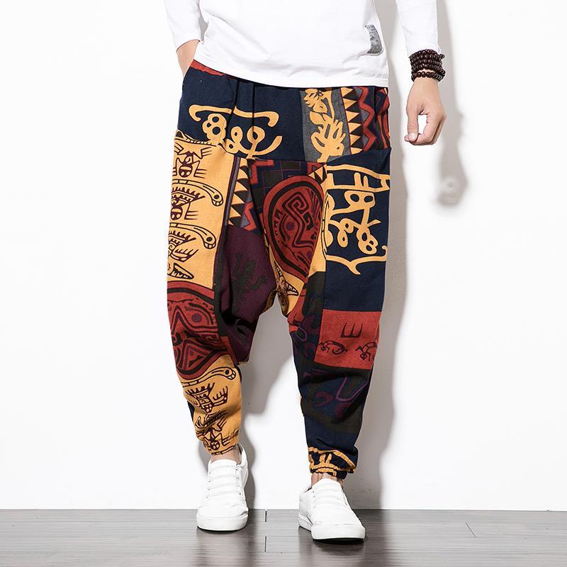 Big Crotchy Quần Ống Rộng Đáy Thấp Đáy Thụng Đáy Thụng Nepalese Hợp Thời Trang Siêu Hot Cho Nam _ Sóc Bay _ Mù Tạt