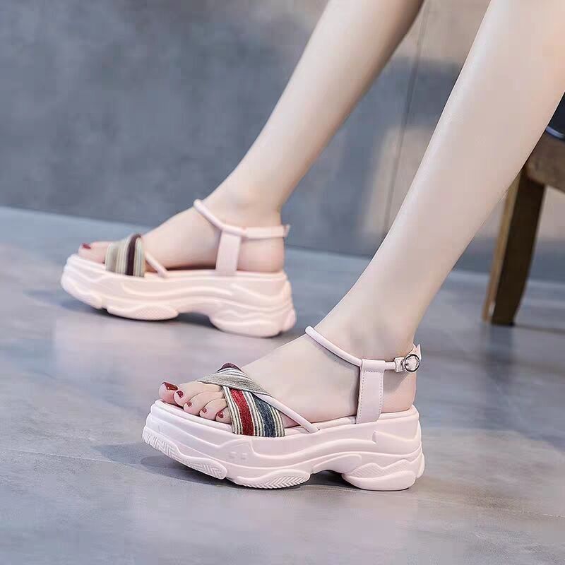 Xăng đan Đế Dày 7Cm Thời Trang Mùa Hè 2023 Cho Nữ