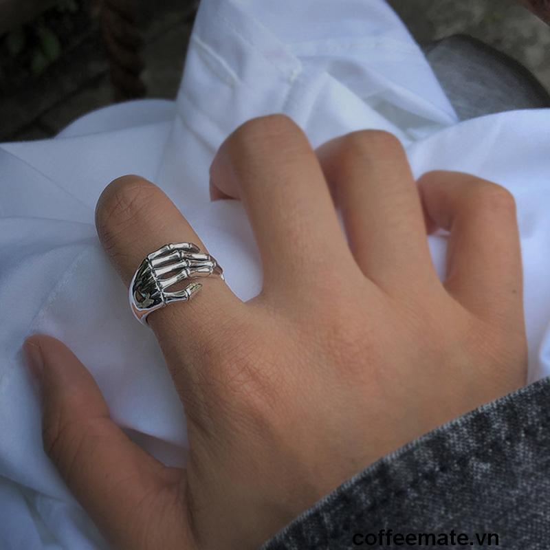 ⚡Nhẫn hợp kim hình xương bàn tay độc đáo sành điệu