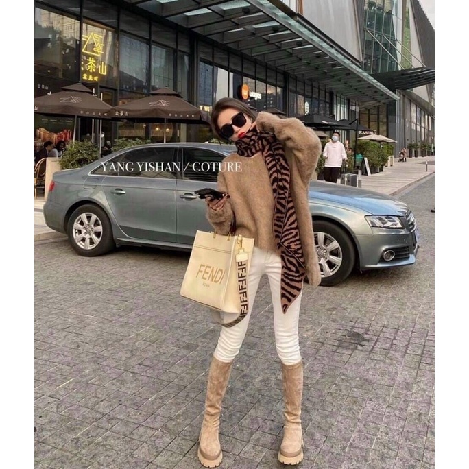 Túi cầm tay đeo chéo công sở Phen đì quai nhựa quai dù hoạ tiết