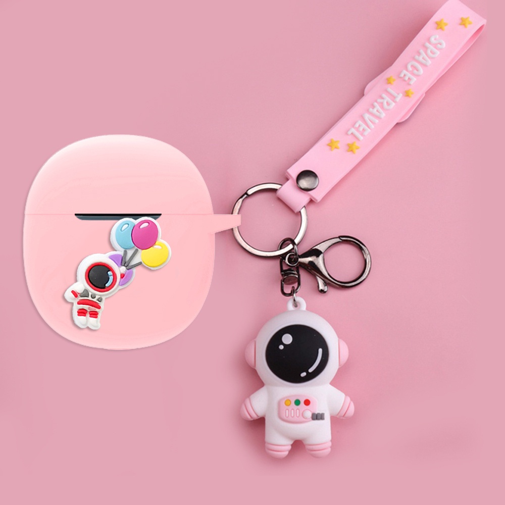 Vỏ Bảo Vệ Hộp Sạc Tai Nghe xiaomi redmi Buds 4 redmi buds4 pro Bằng Silicon Họa Tiết Hoạt Hình Chú Thỏ / Phi Hành Gia Dễ Thương