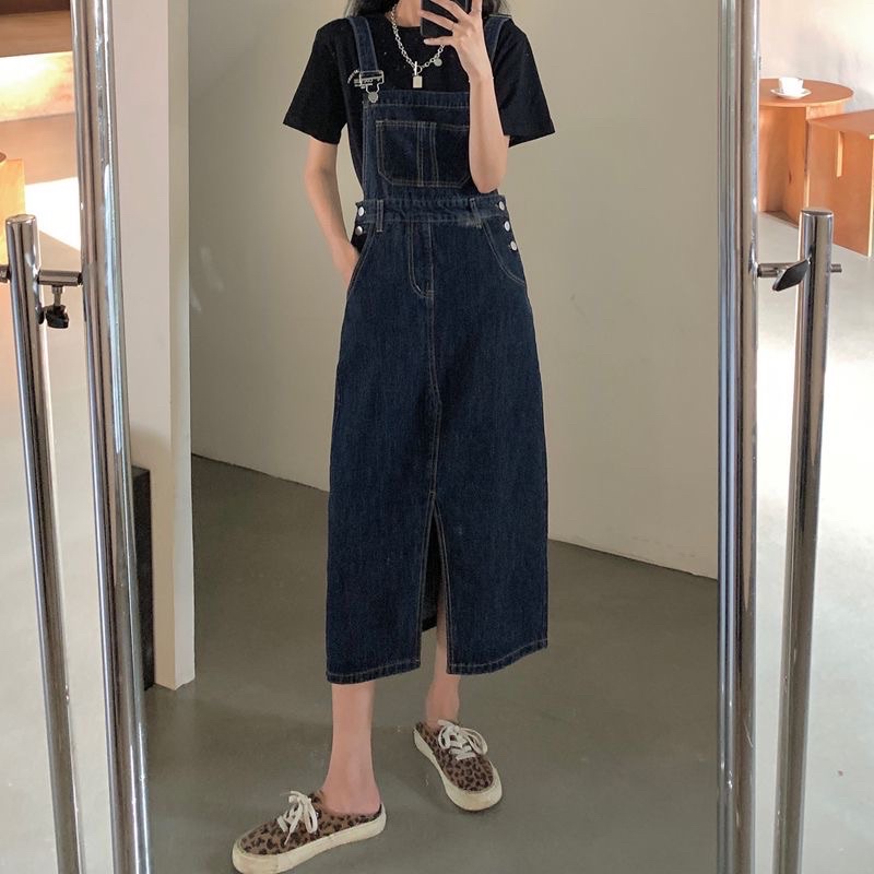 FREESHIP YẾM VÁY XANH ĐẬM VINTAGE DEMIN