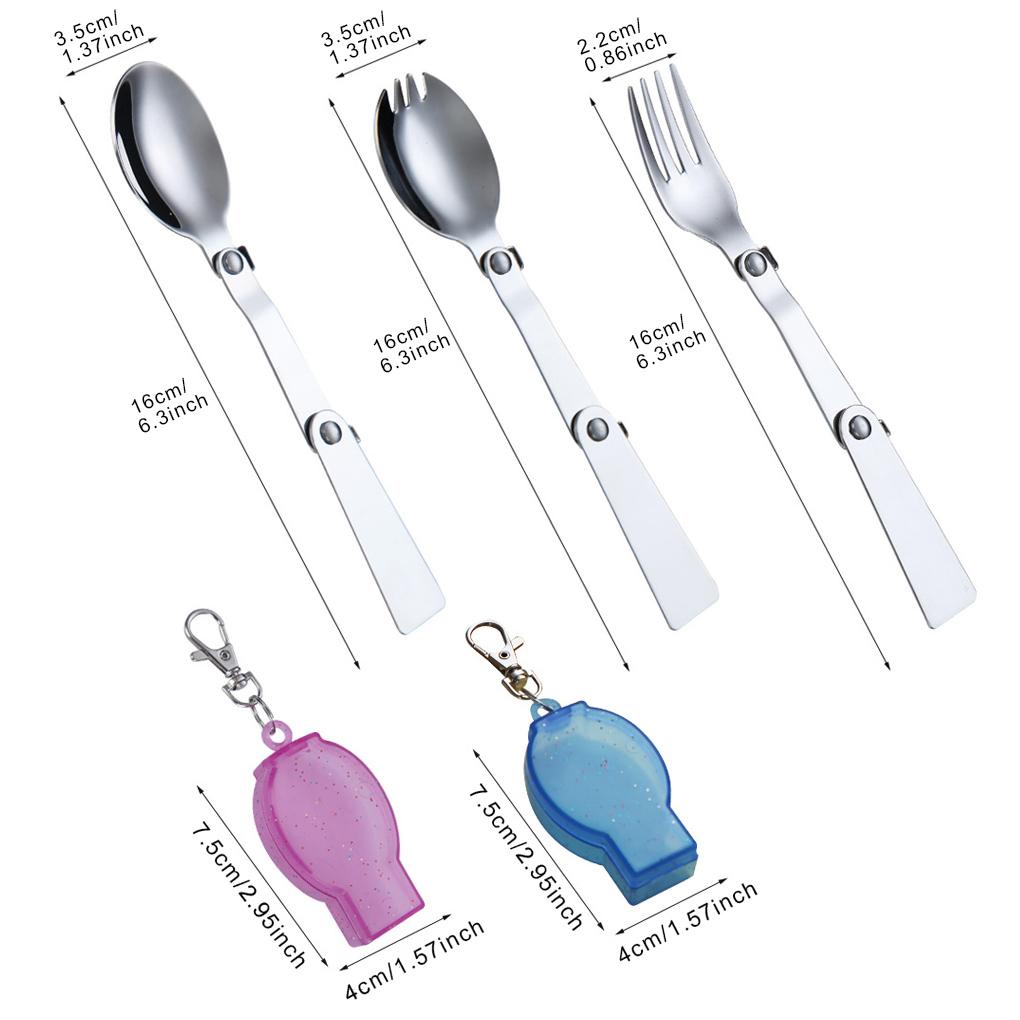 Bộ Muỗng Nĩa Bằng Thép Không Gỉ Có Thể Tái Sử Dụng Tiện Lợi