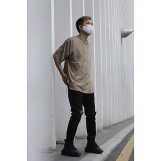 Quần jeans đen rách gối NP16 Brocode