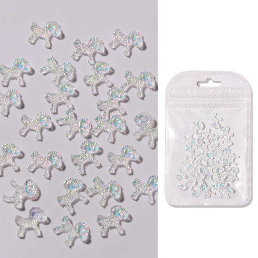 Set 30 Phụ Kiện Đính Trang Trí Móng Tay Nghệ Thuật Hình Động Vật Xinh Xắn