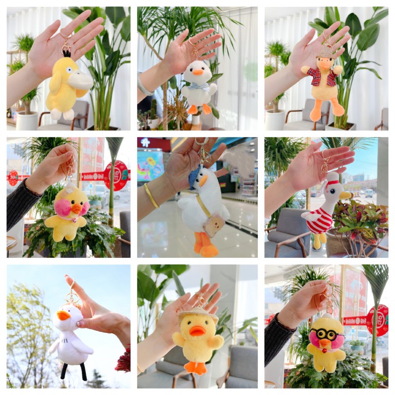 Móc Khóa Vịt Nhồi Bông Dễ Thương Đáng Yêu