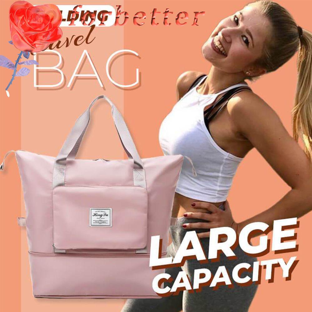 Túi Đựng Hành Lý Du Lịch Gấp Gọn Chống Thấm Nước Sức Chứa Lớn Đa Năng Cho Nữ