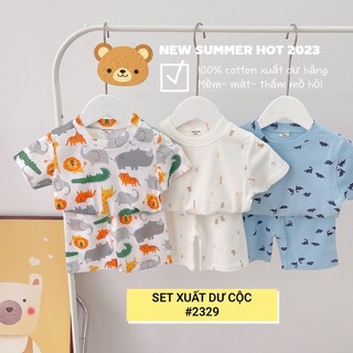 set 3 bộ thun cotton cho bé gái