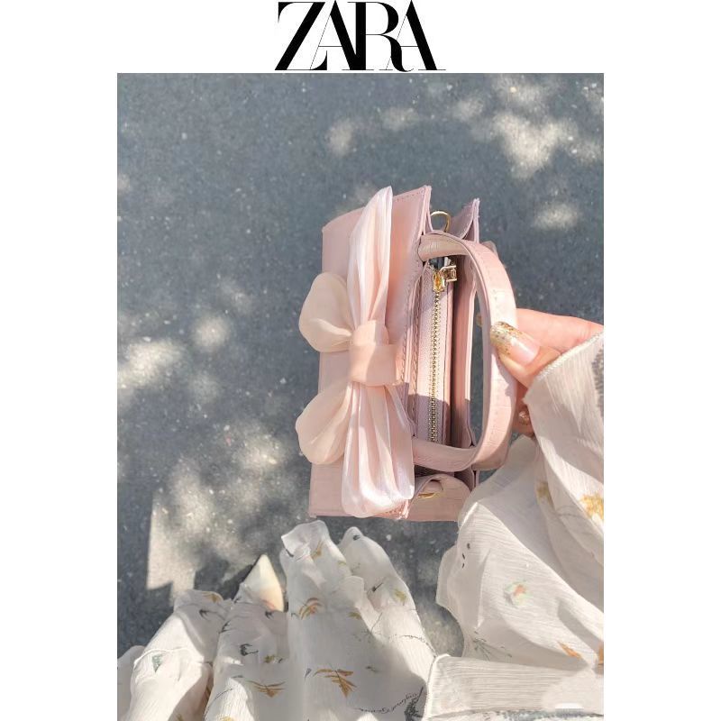 Zara Túi Xách Đính Nơ Nhỏ Xinh Thời Trang Cao Cấp Cho Nữ