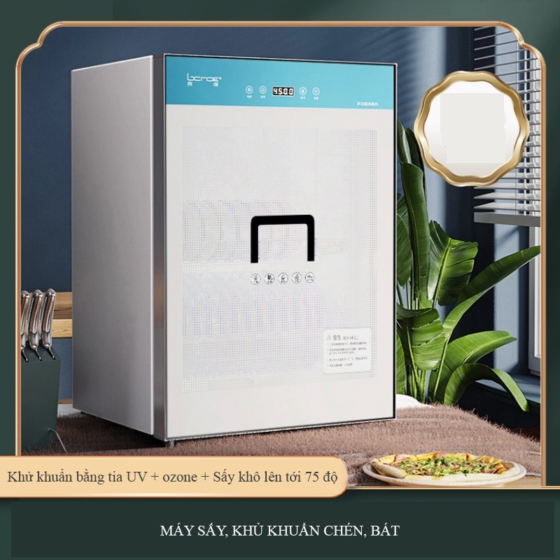 Máy sấy chén bát 68L công suất 270W khử khuẩn khử mùi bằng tia UV, ozone - Tủ sấy bát đĩa đũa thìa thông minh đa năng