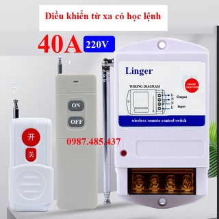 Bộ điều khiển từ xa 1000 mét 40A 220v - điều khiển từ xa cho động cơ điện, máy bơm nước, đèn chiếu sáng