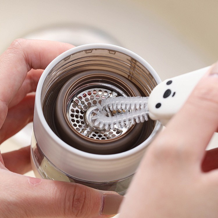 Cọ Vệ Sinh Cốc / Bình Nước / Bàn Phím / Ấm Trà Đa Năng 3 Trong 1 Hình Gấu Hoạt Hình Dễ Thương