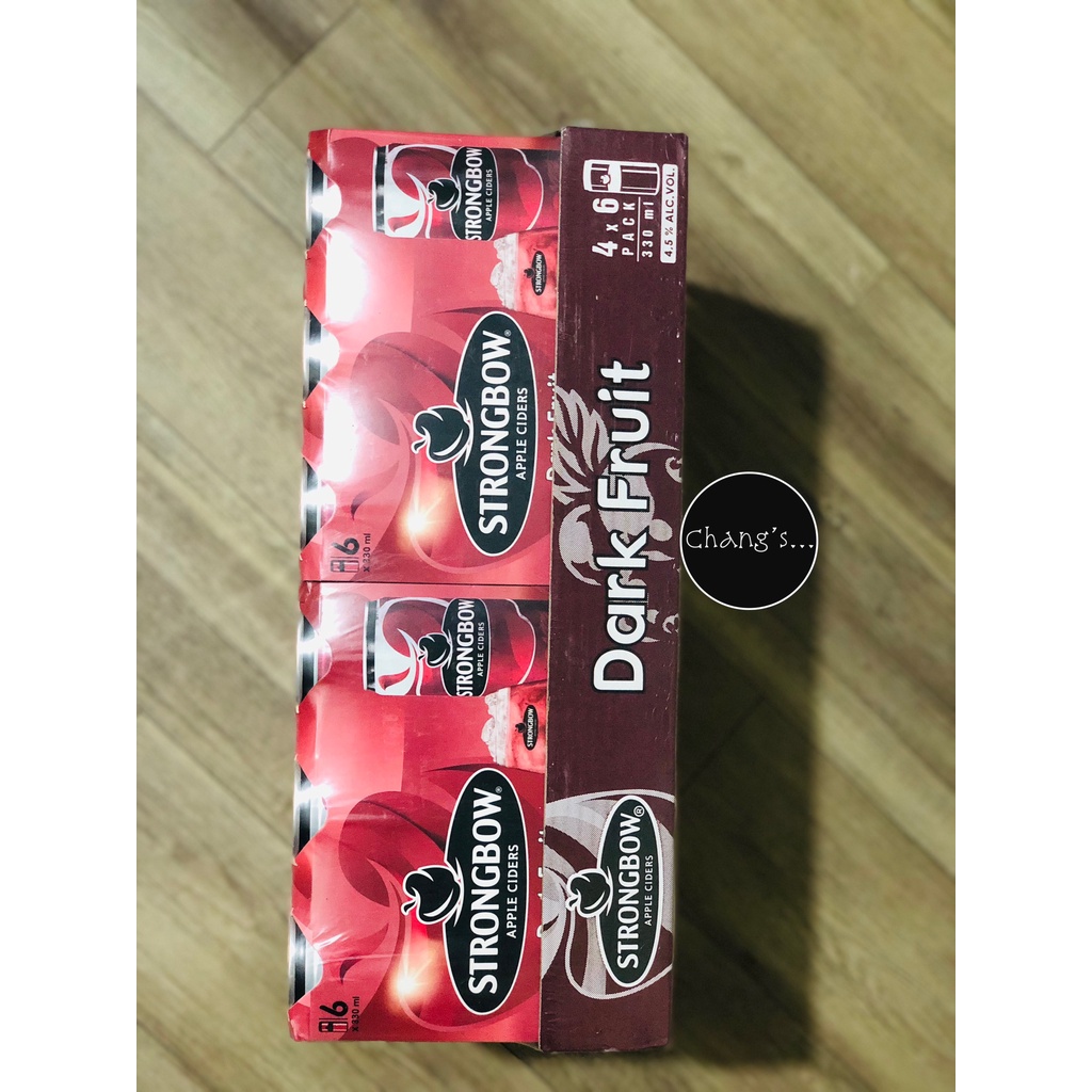 Strongbow vị dâu đen 24 lon/Thùng 330ml Chang's Food