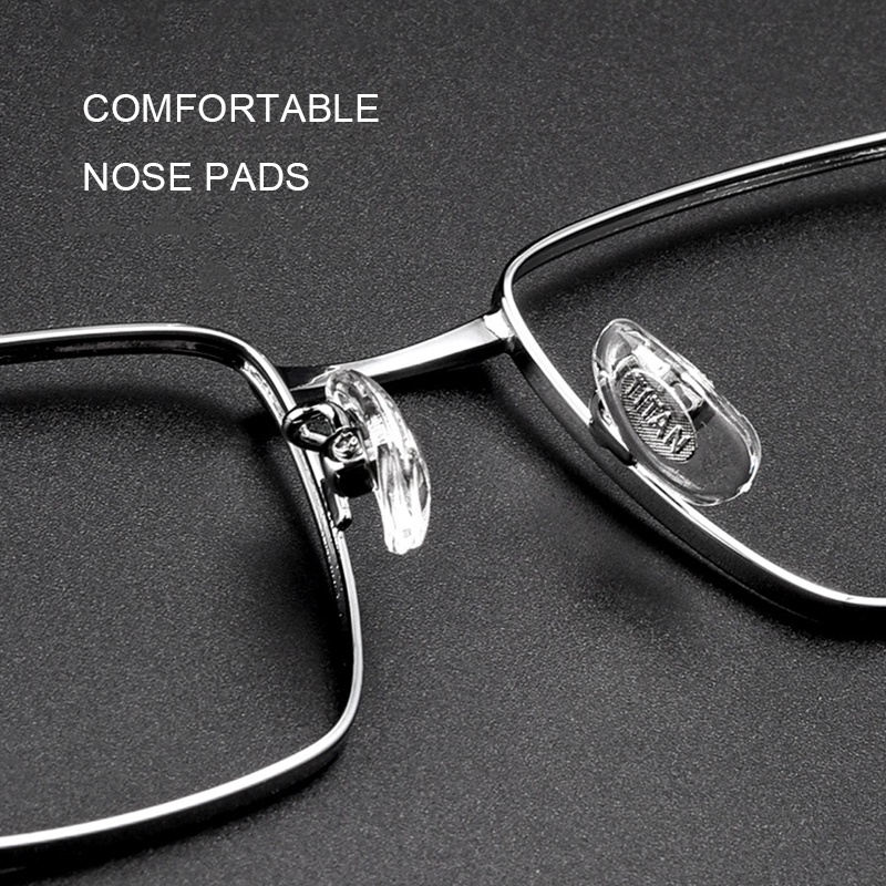 Mắt Kính Gọng Vuông Bằng Titan Siêu Nhẹ Phong Cách Retro Cho Nam