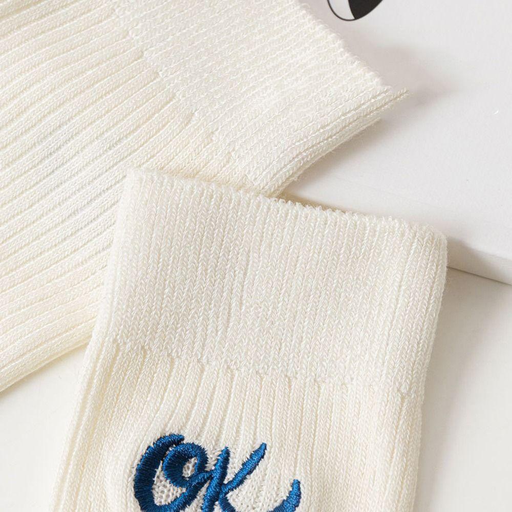 Đôi Vớ Cotton Thêu Chữ Thời Trang Cho Nam Nữ