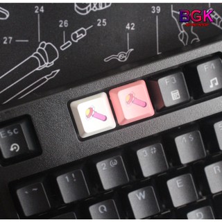 Keycap lẻ đèn pin thu nhỏ doaremon oem profile in dye sub 1u r4 nút phím cơ
