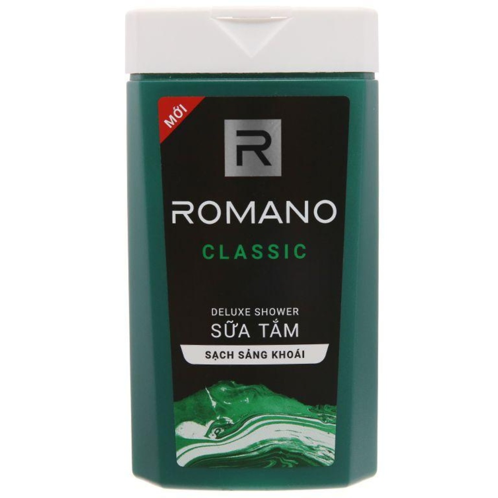 Sữa tắm nam Romano 180g hương nước hoa Classic , Attitude , Force , Gentleman sạch sảng khoái