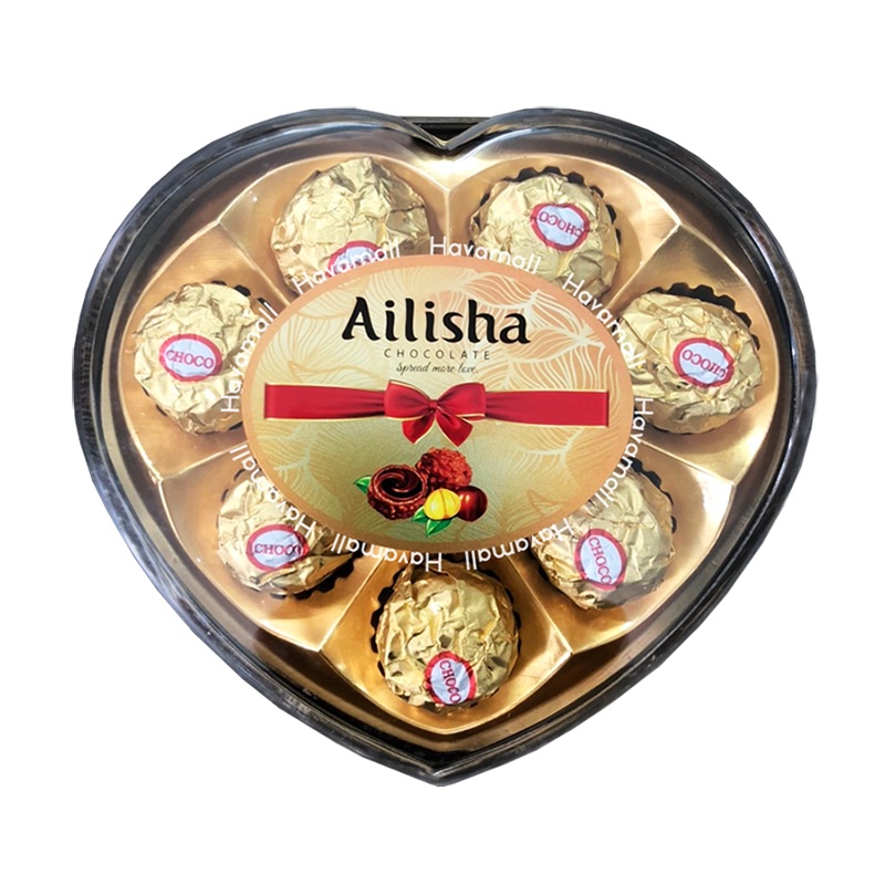 Kẹo Socola Trái Tim 8 Viên Ailisha