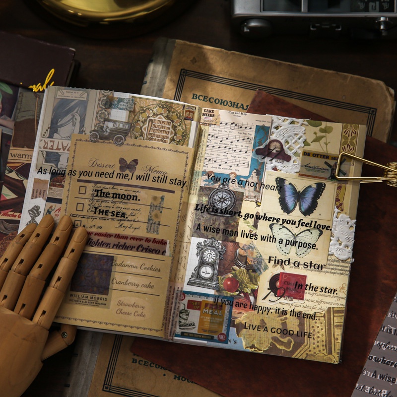 Set 2 Miếng Dán Hình Galaxy Ghi Chú Trang Trí Sổ Tay