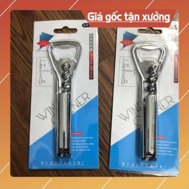 Dụng cụ mở nắp bia, hỗ trợ khui đồ hộp, rượu vang đa năng tiện dụng
