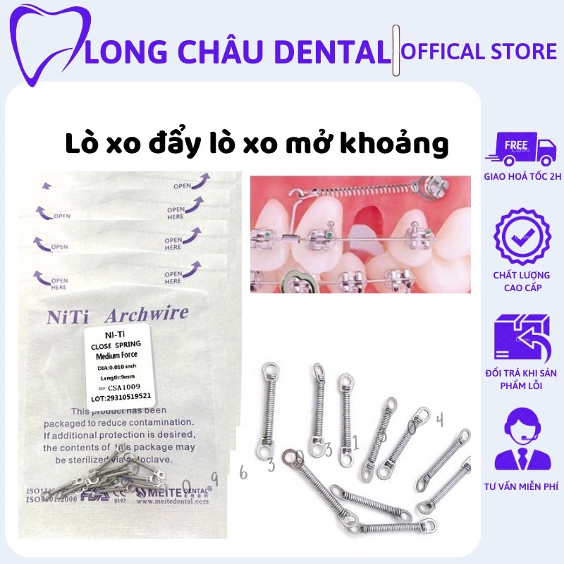 Lò xo kéo Lò xo đóng khoảng chỉnh nha -LC01