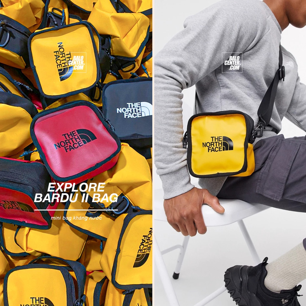 Túi Đeo Chéo Mini - Giỏ xách đeo chéo mini đựng phụ kiện, chất liệu kháng nước, hàng xuất khẩu Túi TNF Explore Bardu II