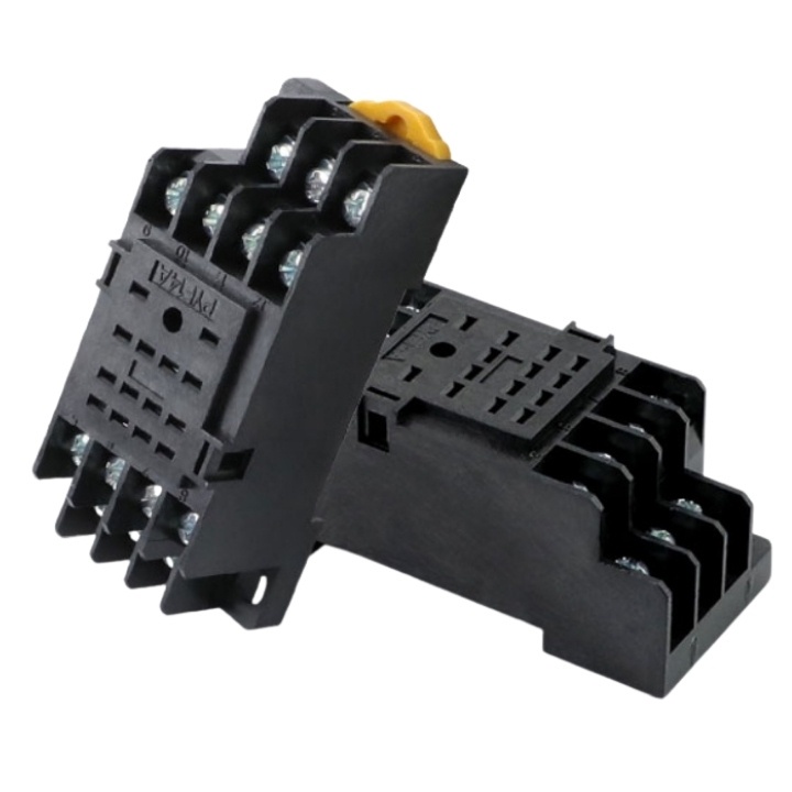Đế timer rơ le PYF14A giá rẻ 14 chân dẹp nhỏ dùng cho rơ le trung gian MY4N-J, timer mini H3Y-4
