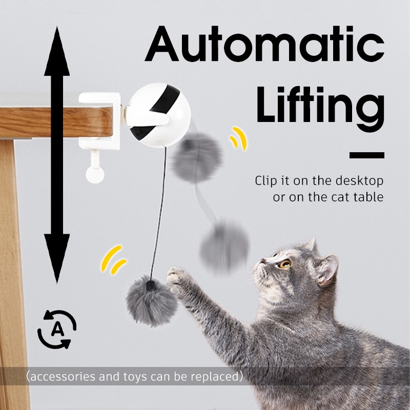 HamshMoc Đồ Chơi Bóng Nâng Tự Động Tương Tác Với Mèo Cưng