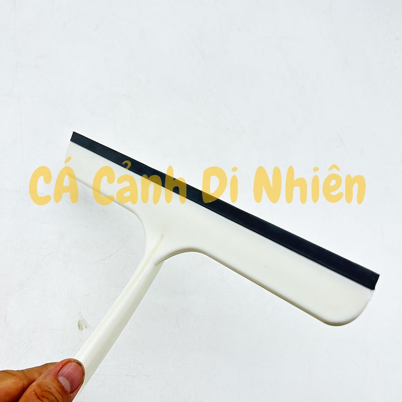 Cây lau kính hồ cá cầm tay vệ sinh hồ cá bằng silicon cán nhựa