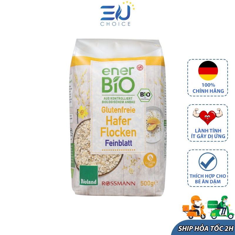 Yến mạch hữu cơ Ener Bio túi 500g nhập khẩu Đức