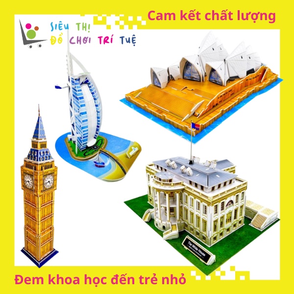 Mô Hình Giấy 3D Magic Puzzle Các Công Trình Vĩ Đại Của Thế Giới Giúp Bé Phát Triển Tư Duy Và Kiến Thức